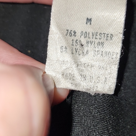 Vintage I.N.C. Black V-neck Velvet Top Sz M - Picture 6 of 8